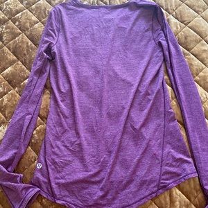 Lululemon purple long sleeve shirt